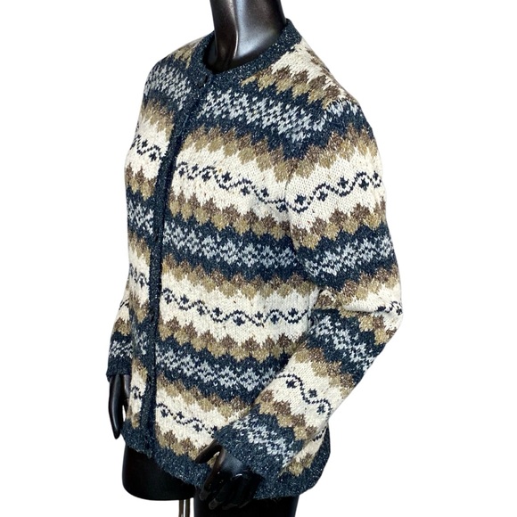 Croft & Barrow Wool Blend Cardigan Sweater Womens Size Medium Button Down - Picture 2 of 6